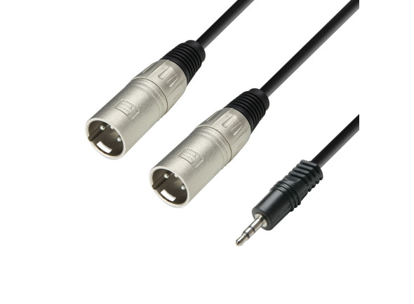 ADAM HALL - Cabo em Y 3 Star YWMM 0600 2 XLR Macho para Minijack 6 m ADAM HALL - Cabo em Y 3 Star YWMM 0600 2 XLR Macho para Minijack 6 m